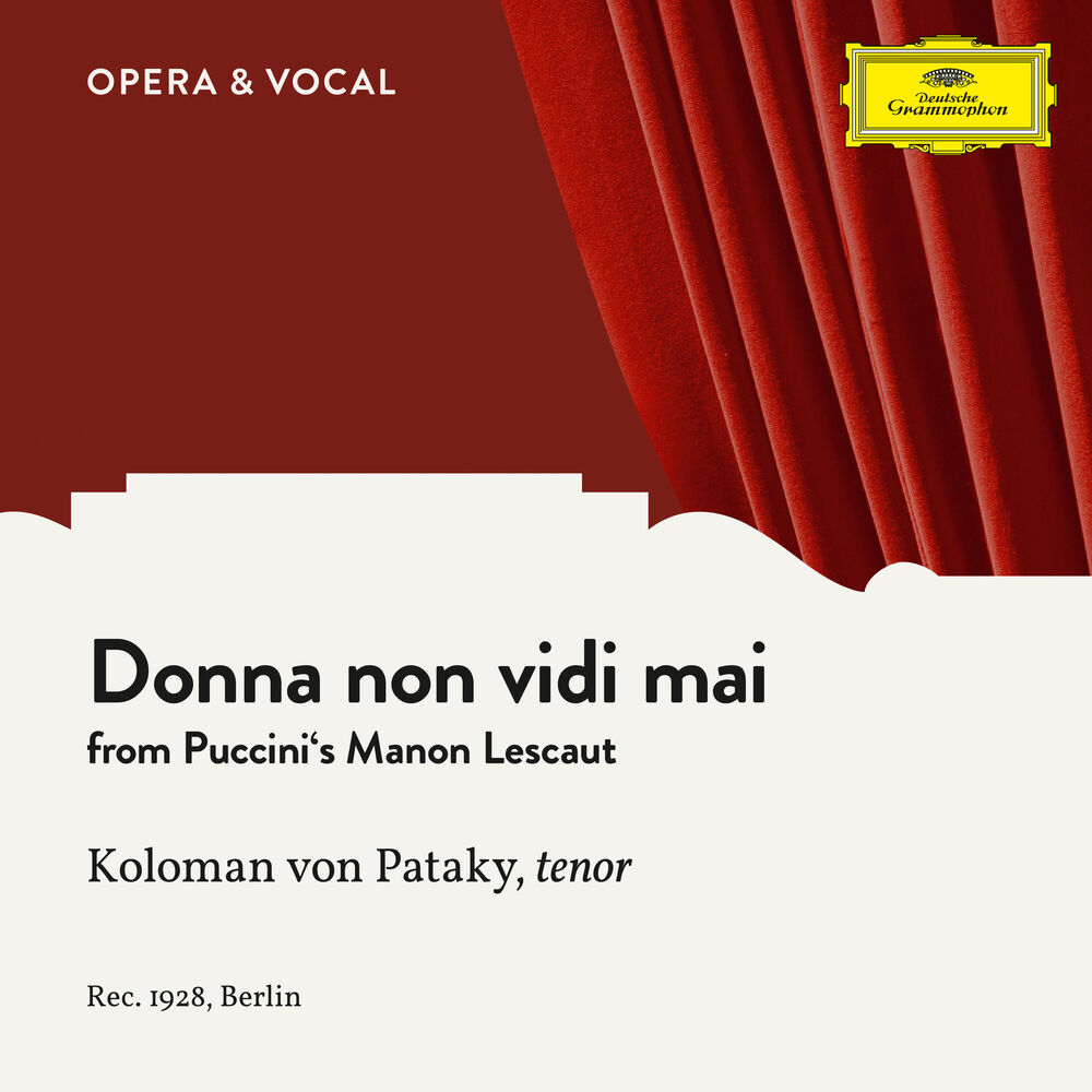 Picture of Puccini: Manon Lescaut: Donna non vidi mai