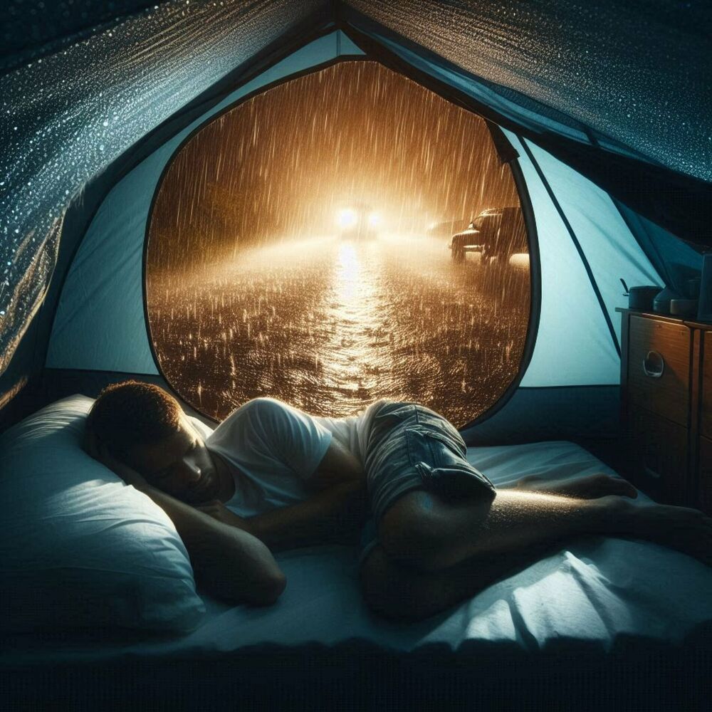 Picture of Rain Noise in a Tent for Sleeping, Meditation