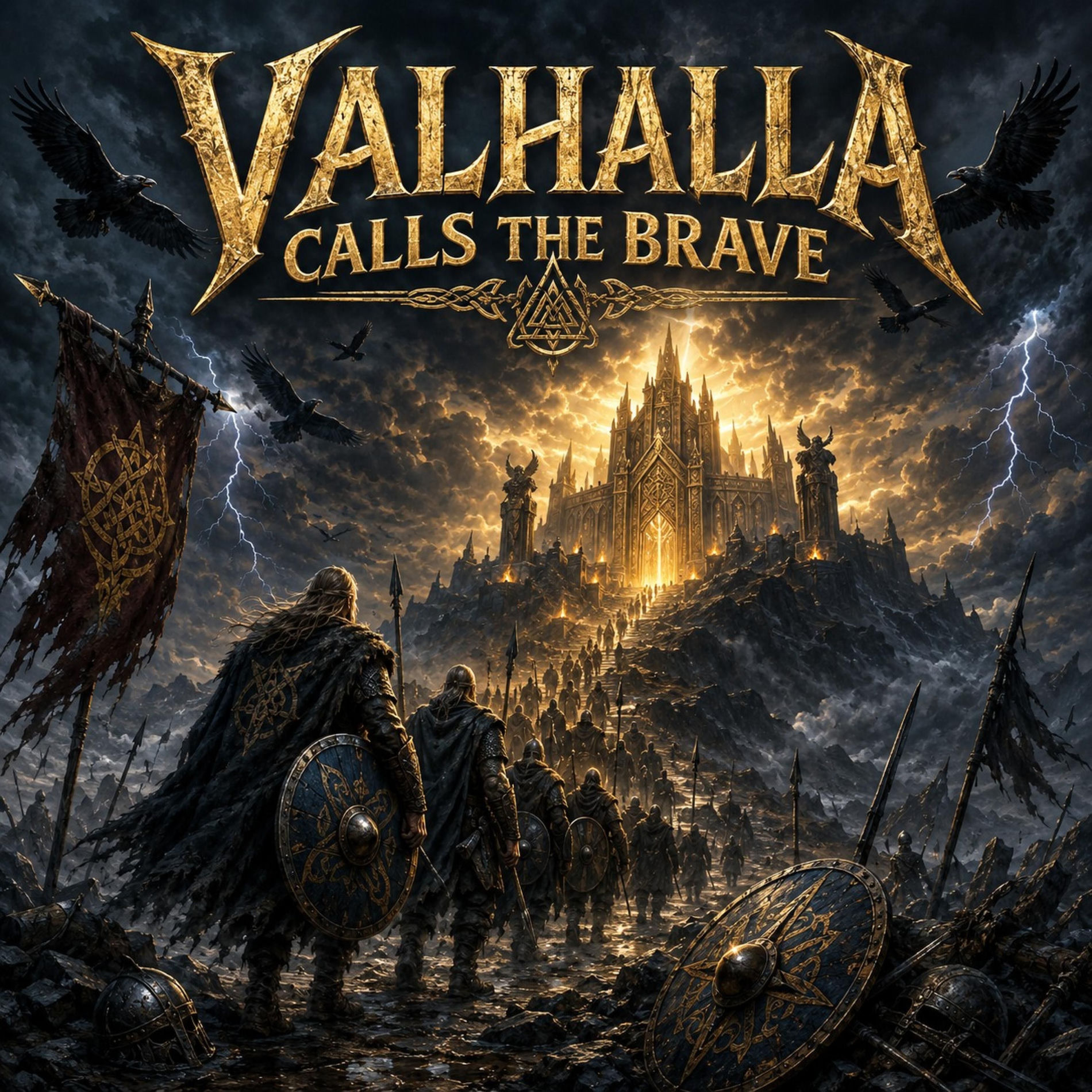 Album cover of Valhalla calls the Brave