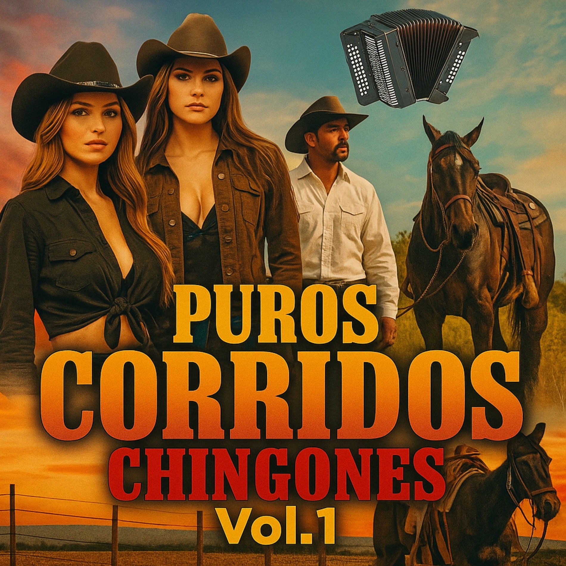 Album cover of Puros Corridos Chingones Vol. 1