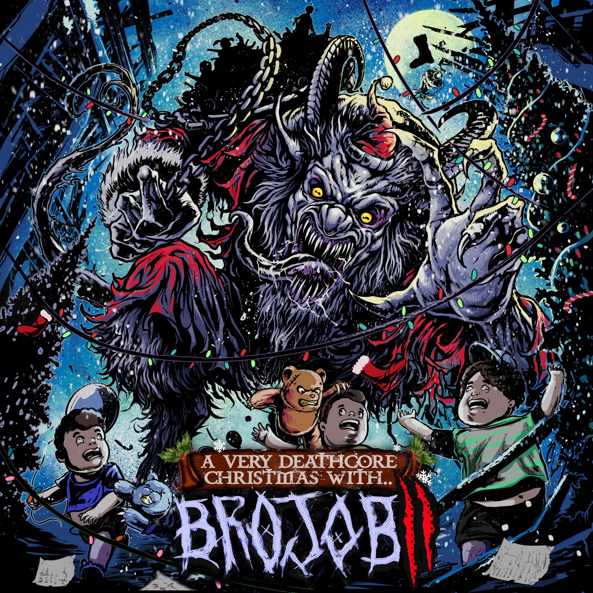 Album cover of A VERY DEATHCORE CHRISTMAS WITH BROJOB 2