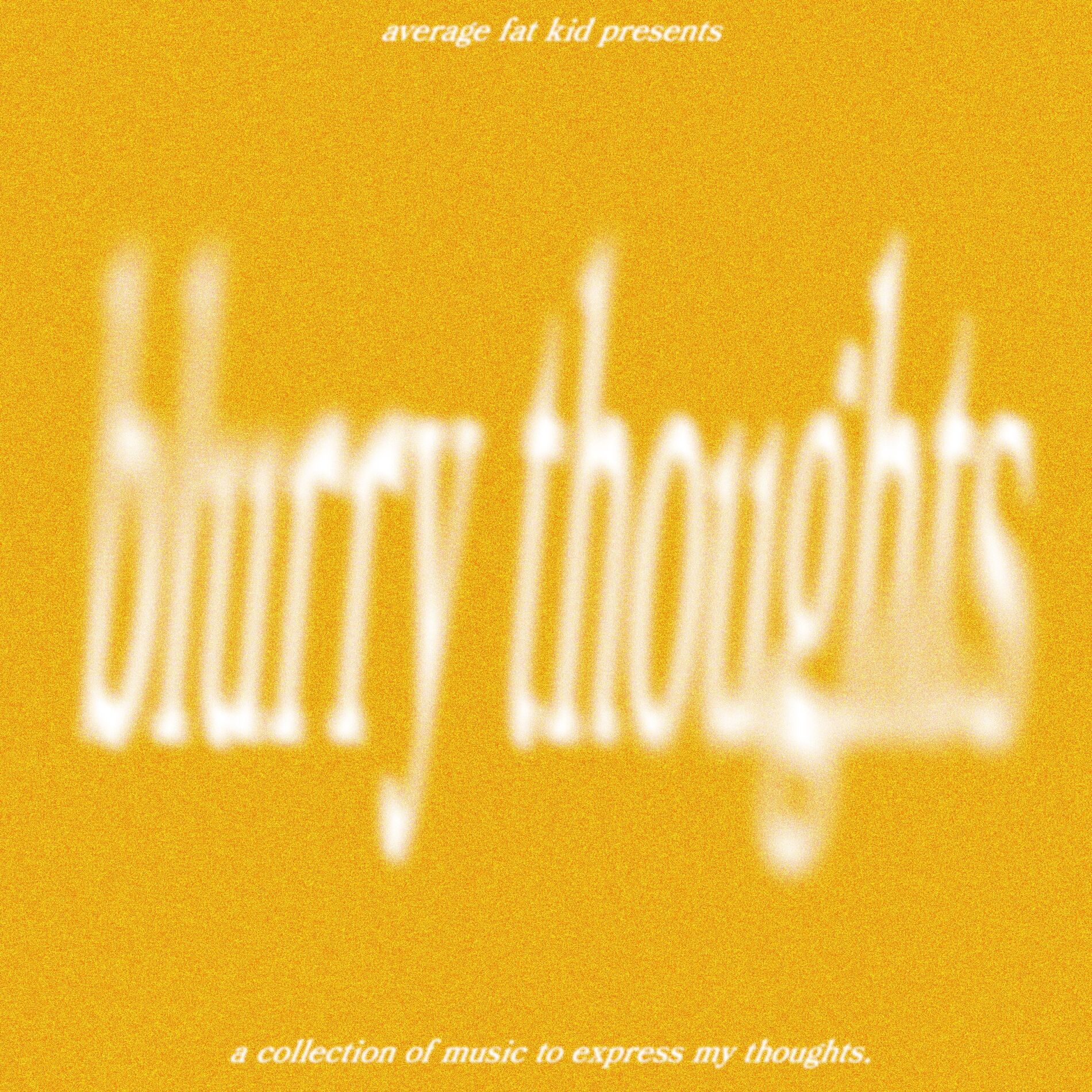 Album cover of blurry thoughts