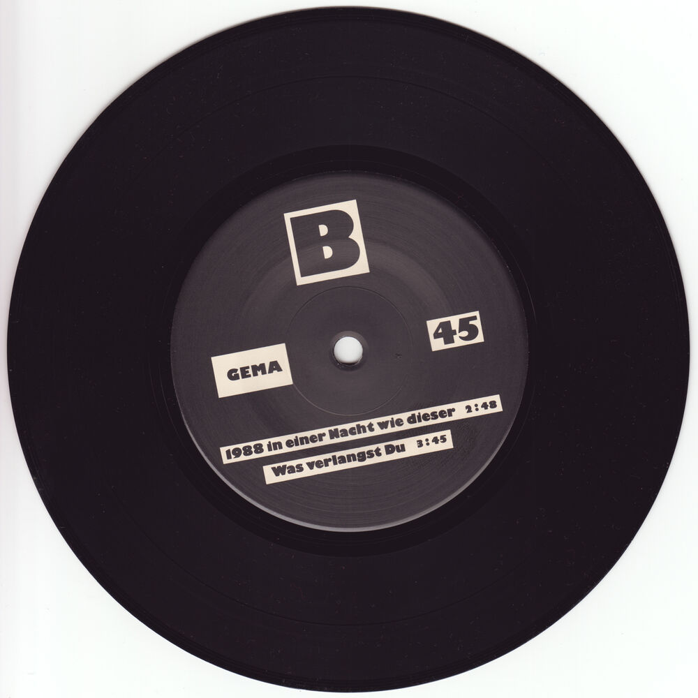 Picture of B Single - 1988 In Einer Nacht Wie Dieser/Was Verlangst Du