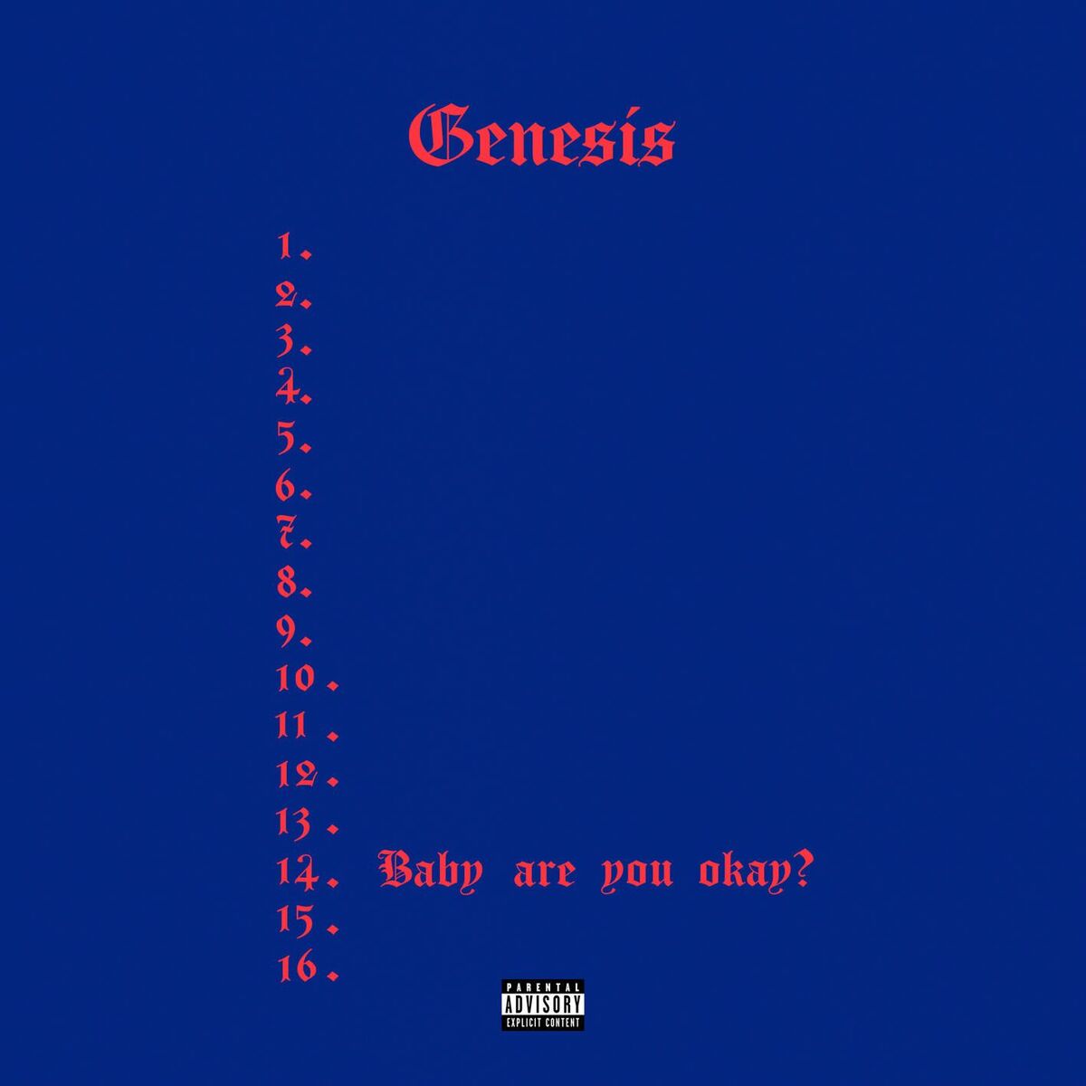 Album cover of Baby are you okay?