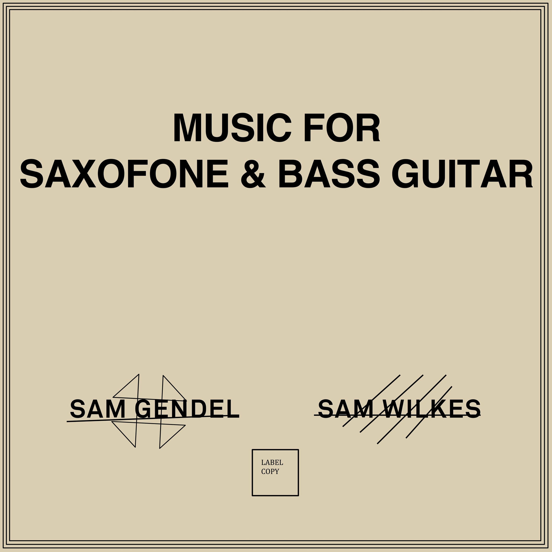 Album cover of Music for Saxofone & Bass Guitar