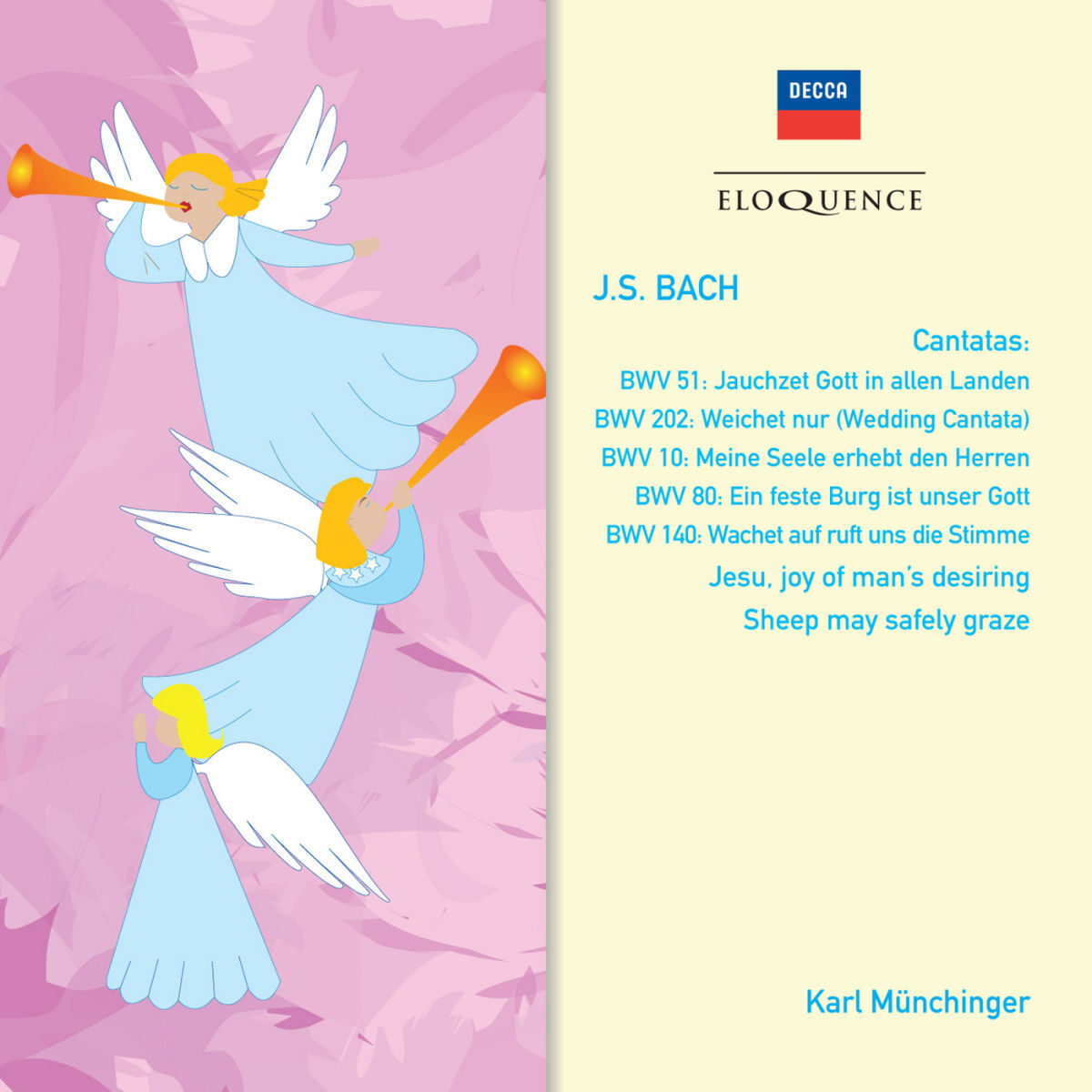 Album cover of BACH: Cantatas BWV 10, 51, 80, 140, 202