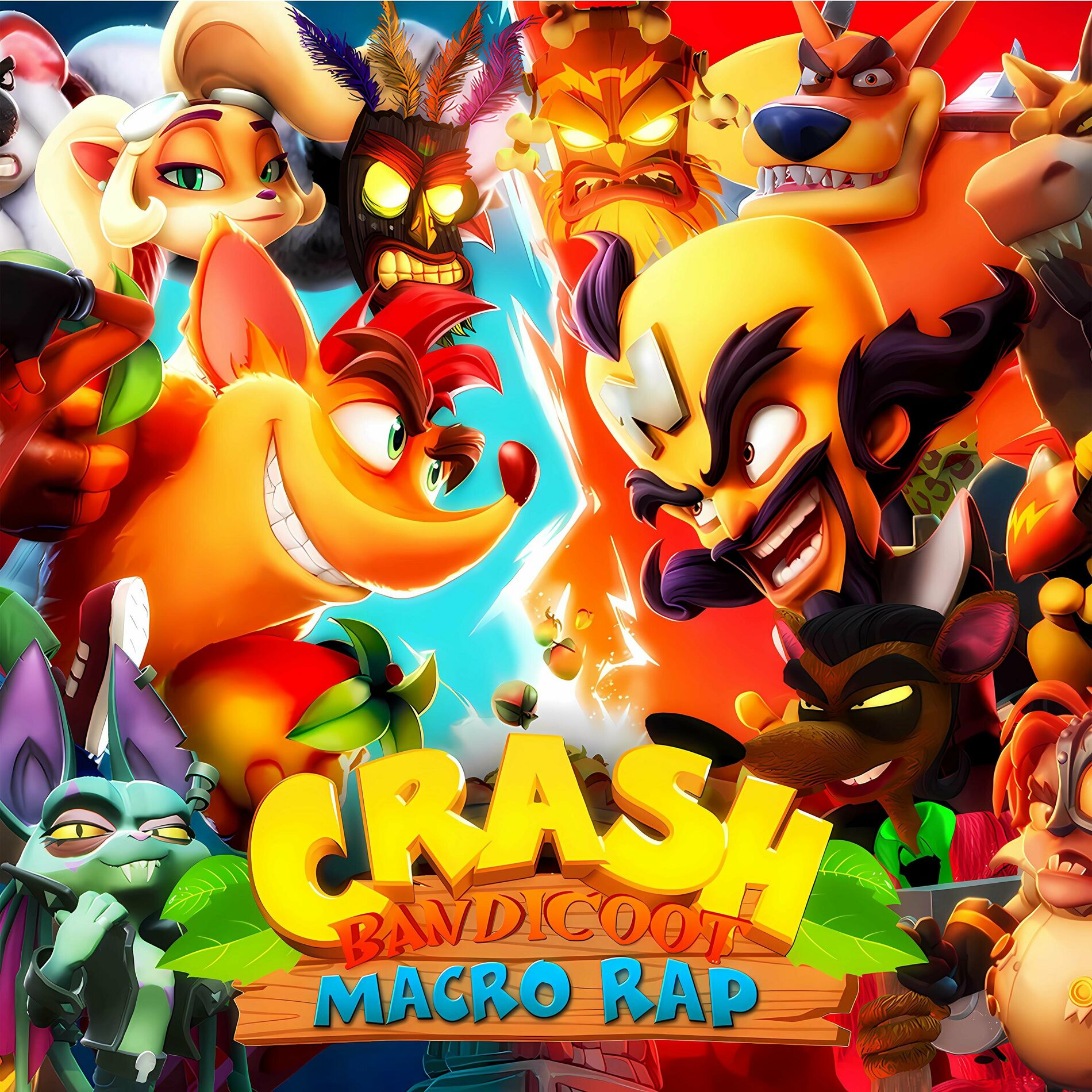 Album cover of Crash Bandicoot. Macro Rap (feat. AbZurda, Keyto, Zetaeme Rap, NeithanMc, Dariasuzu, Sir Pekas, Saikore, Ozone, Ticci, Kinox, Zade