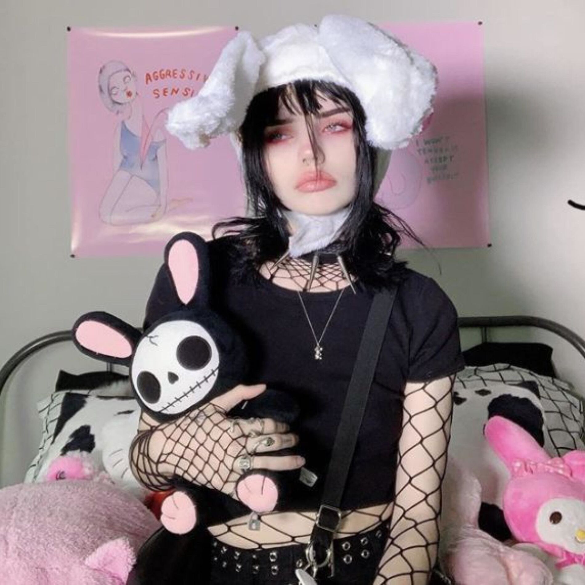 Album cover of emo bitch in a bunny hat