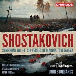 Cover of Shostakovich: Symphony No. 14, Six Verses of Marina Tsvetayeva