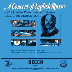 Cover of A Concert of English Music (Adrian Boult – The Decca Legacy I, Vol. 14)