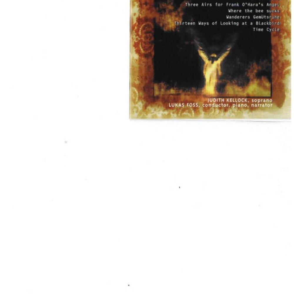 Picture of Foss: The Complete Vocal Chamber Music