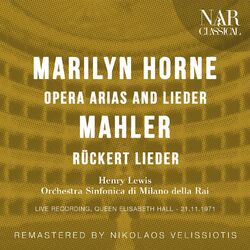 Cover of Marilyn Horne: Opera Arias and Lieder; Mahler: Rückert Lieder