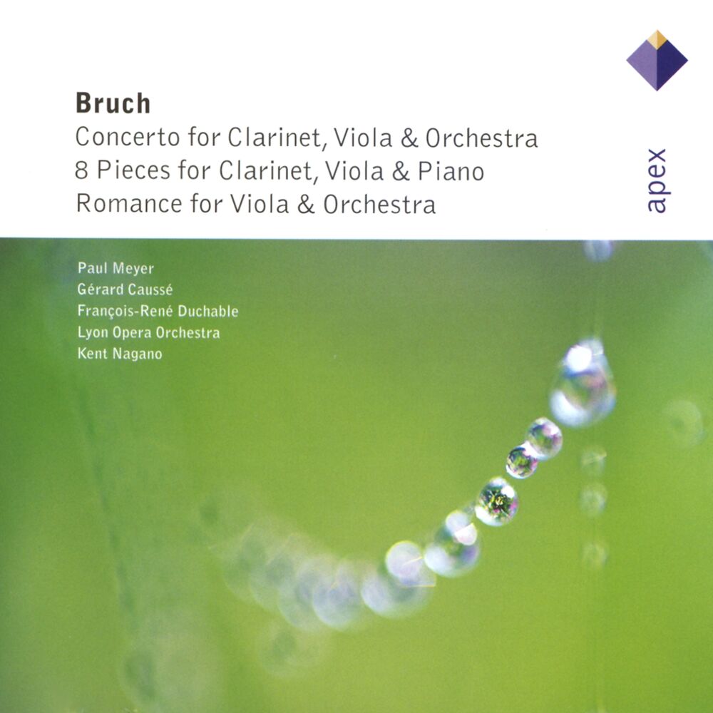 Picture of Bruch: Concerto for Clarinet and Viola, 8 Pieces for Clarinet, Viola and Piano & Romance for Viola and Orchestra