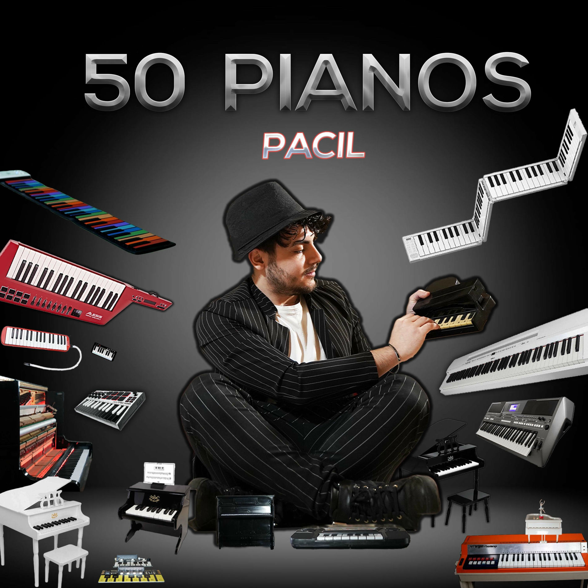Album cover of 50 PIANOS in 1 SONG