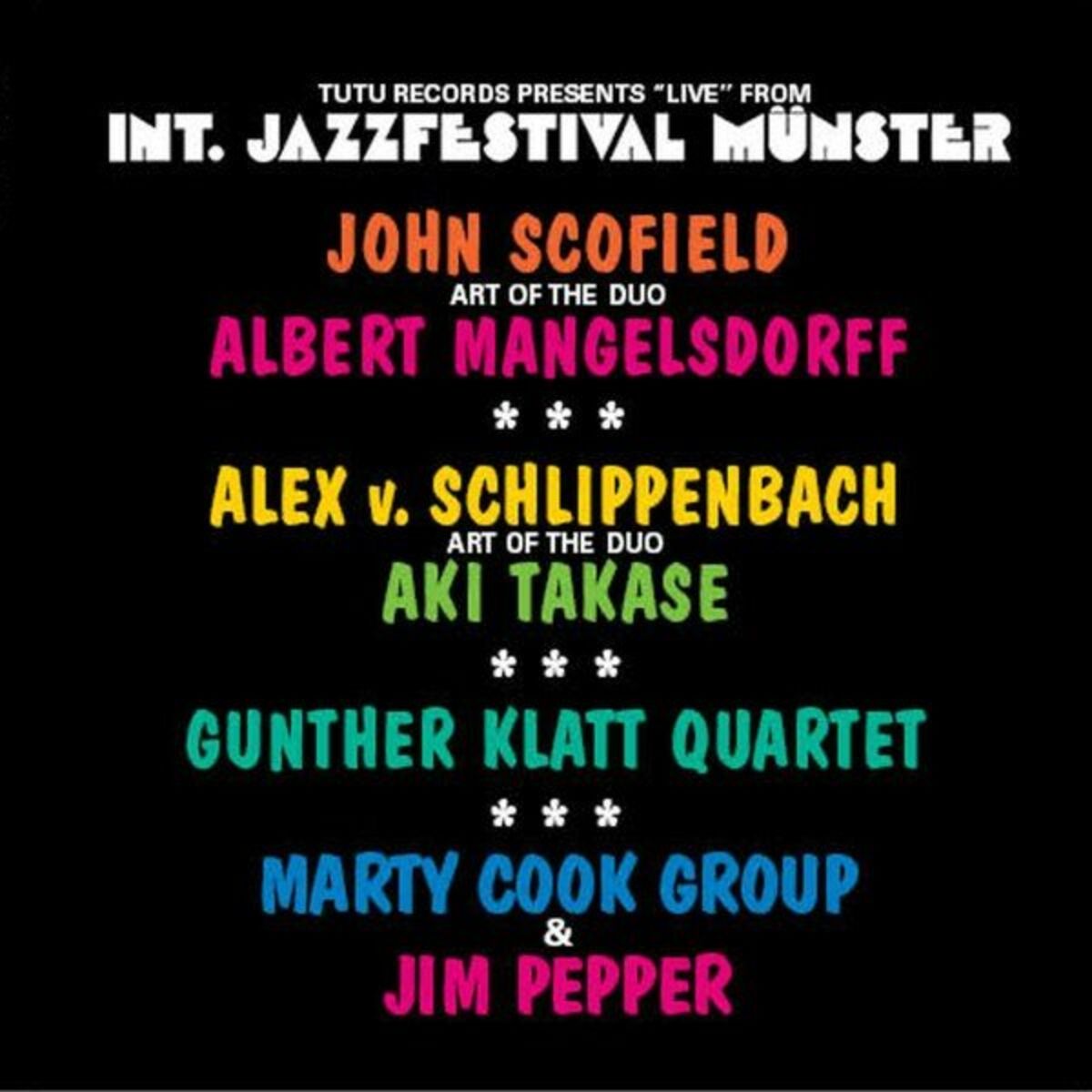 Album cover of Int. Jazzfestival Münster