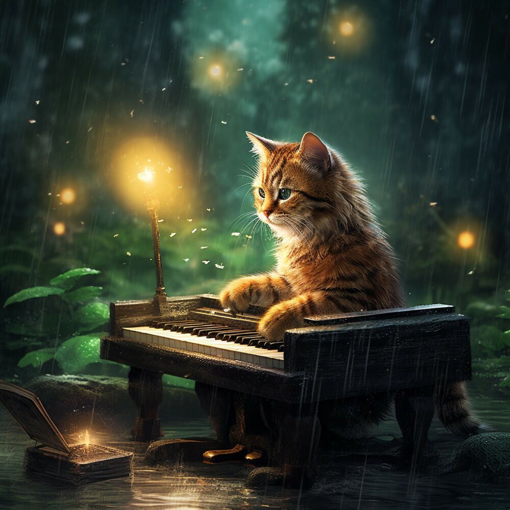 Picture of Rhythmic Thunder Purr: Musical Cat Thunder