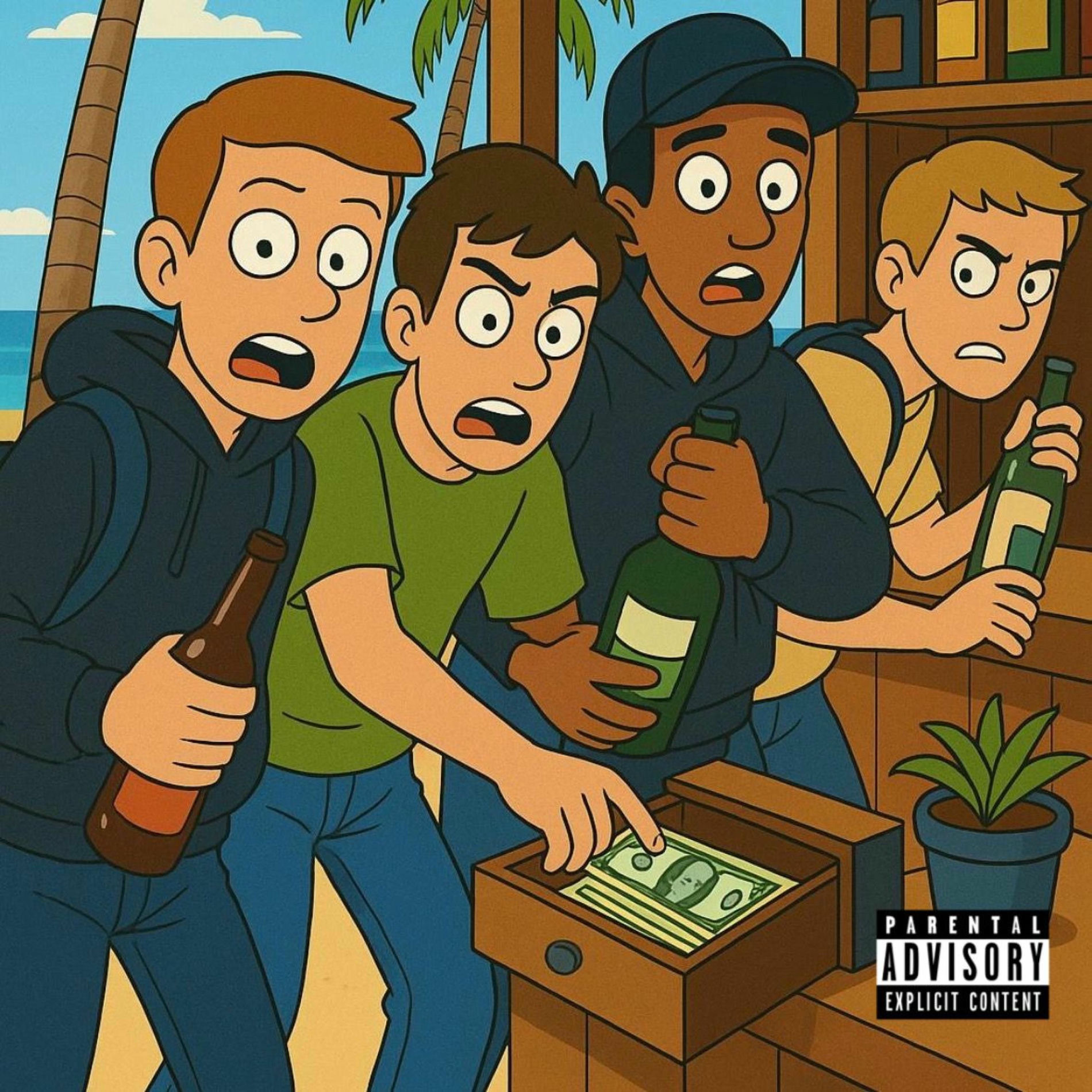 Album cover of strandbarraub (feat. Molly, luis127 & Adonis Black)