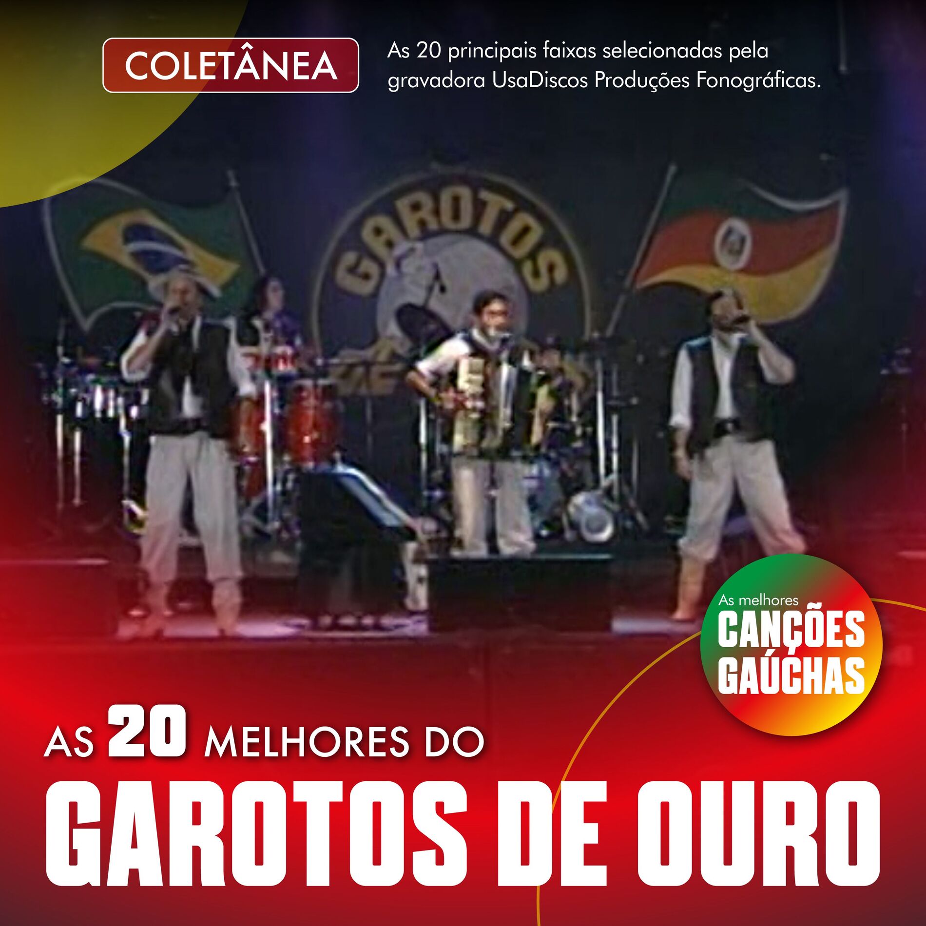 Album cover of AS 20 MELHORES DO GAROTOS DE OURO
