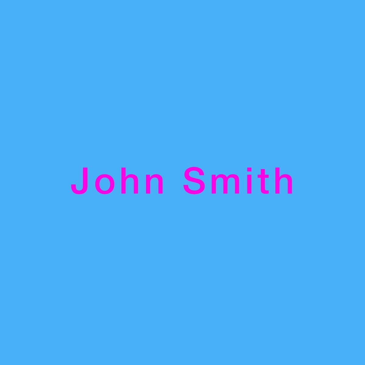 Album cover of John Smith