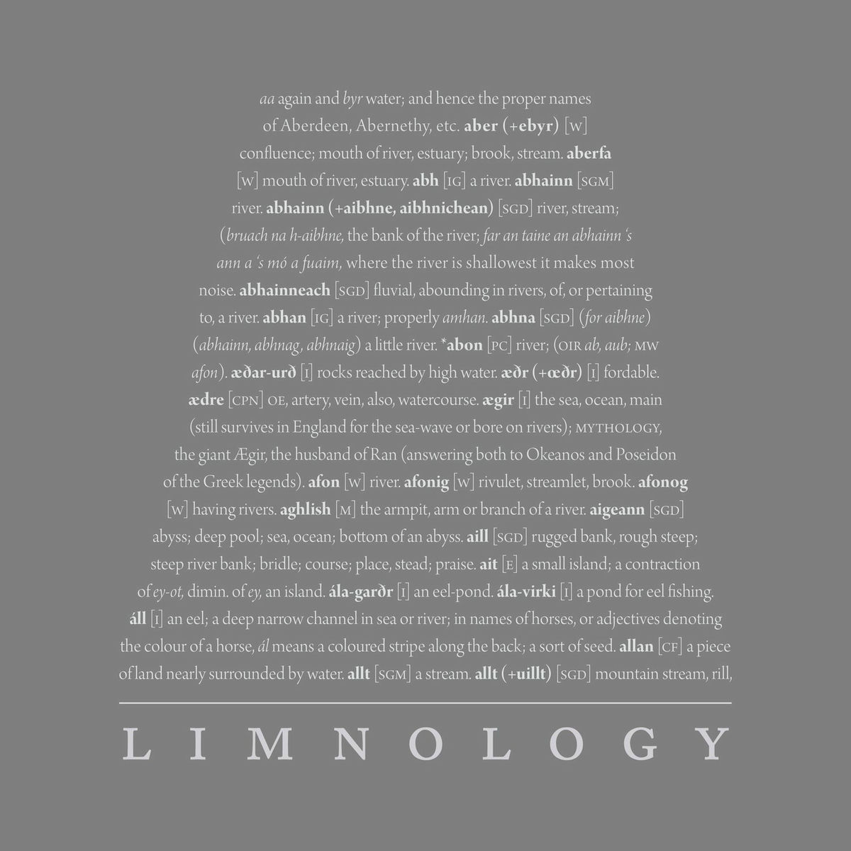 Album cover of Limnology