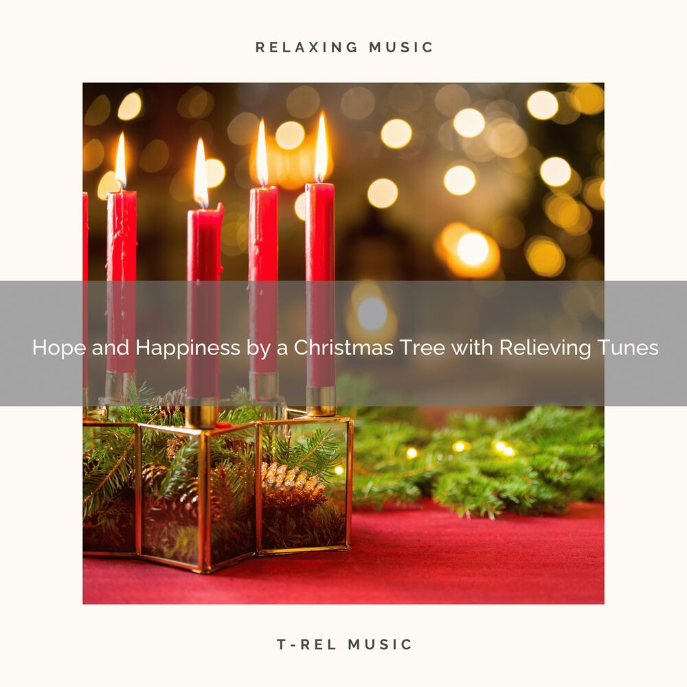 Picture of Hope and Happiness by a Christmas Tree with Relieving Tunes