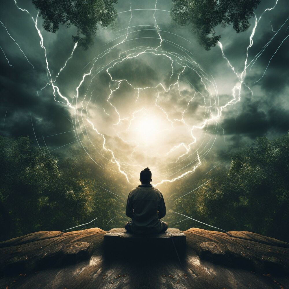Picture of Meditation in Thunder: Calming Frequency Tones