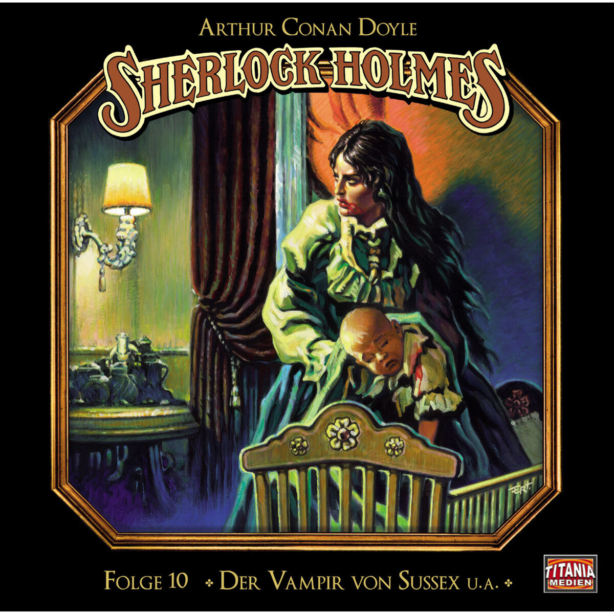 Album cover of Folge 10: Der Vampir von Sussex / Das gefleckte Band / Der Fall Milverton / Der Teufelsfuß