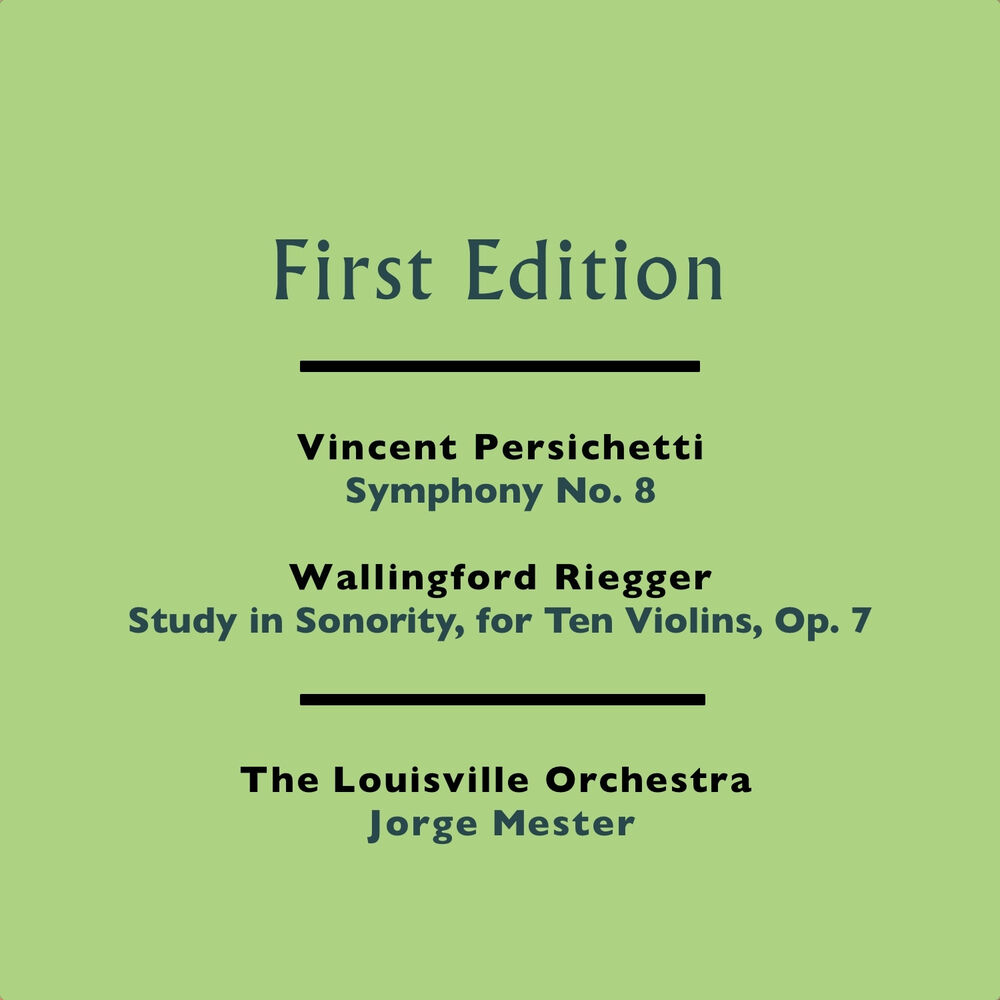 Picture of Vincent Persichetti: Symphony No. 8 - Wallingford Riegger: Study in Sonority, for Ten Violins, Op. 7