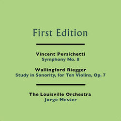 Cover of Vincent Persichetti: Symphony No. 8 - Wallingford Riegger: Study in Sonority, for Ten Violins, Op. 7
