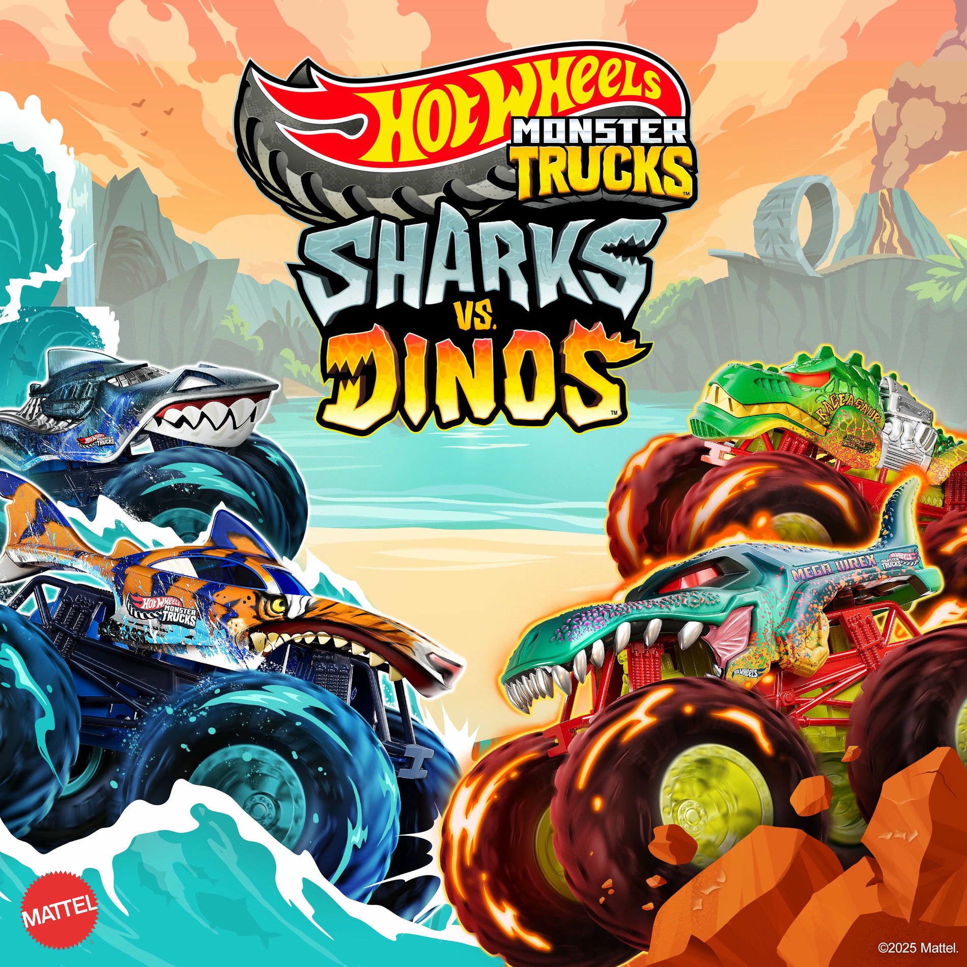 Album cover of Sharks vs. Dinos