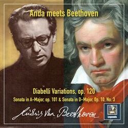 Cover of Beethoven: Diabelli Variations, Op. 120 & Piano Sonatas Nos. 28 & 7