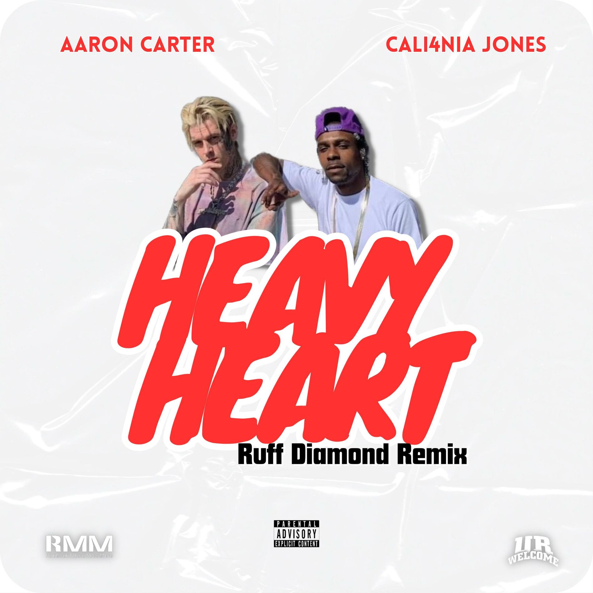 Album cover of Heavy Heart w. Aaron Carter (Ruff Diamond Remix)