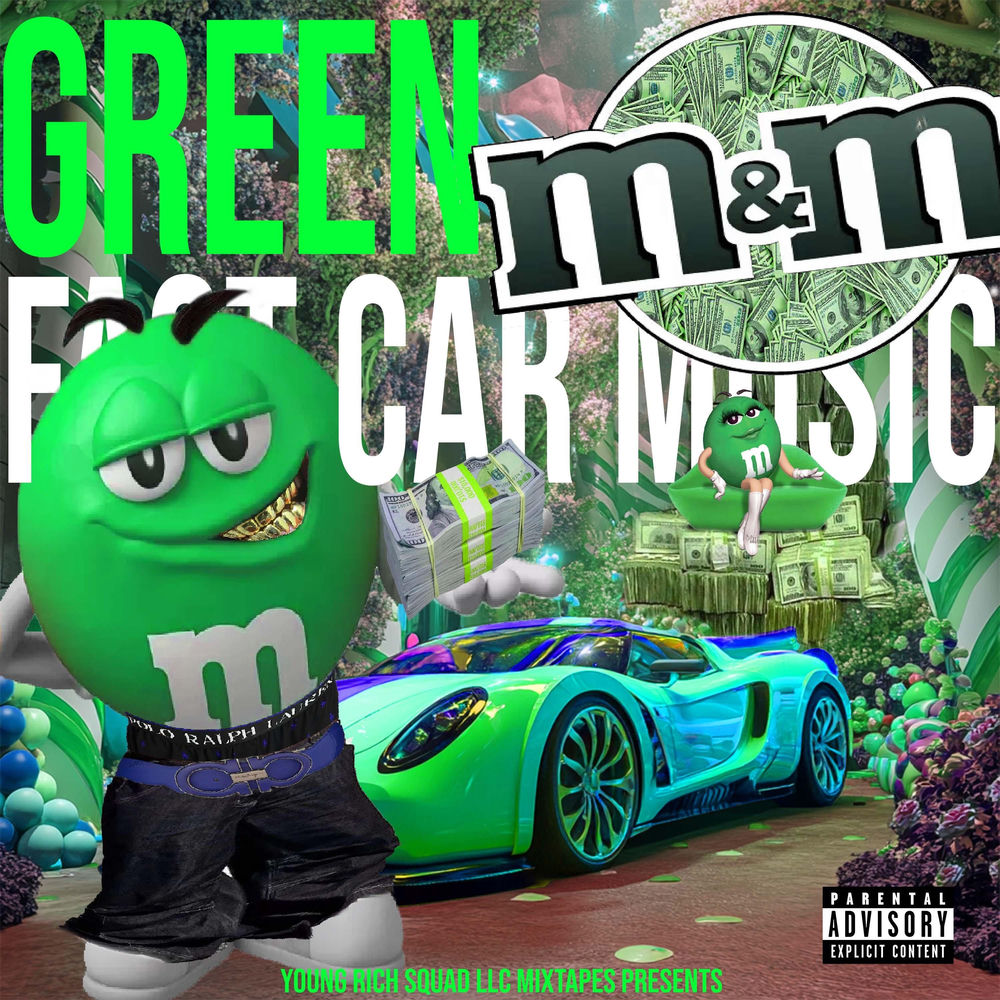 GREEN M&M : FAST CAR MUSIC album cover