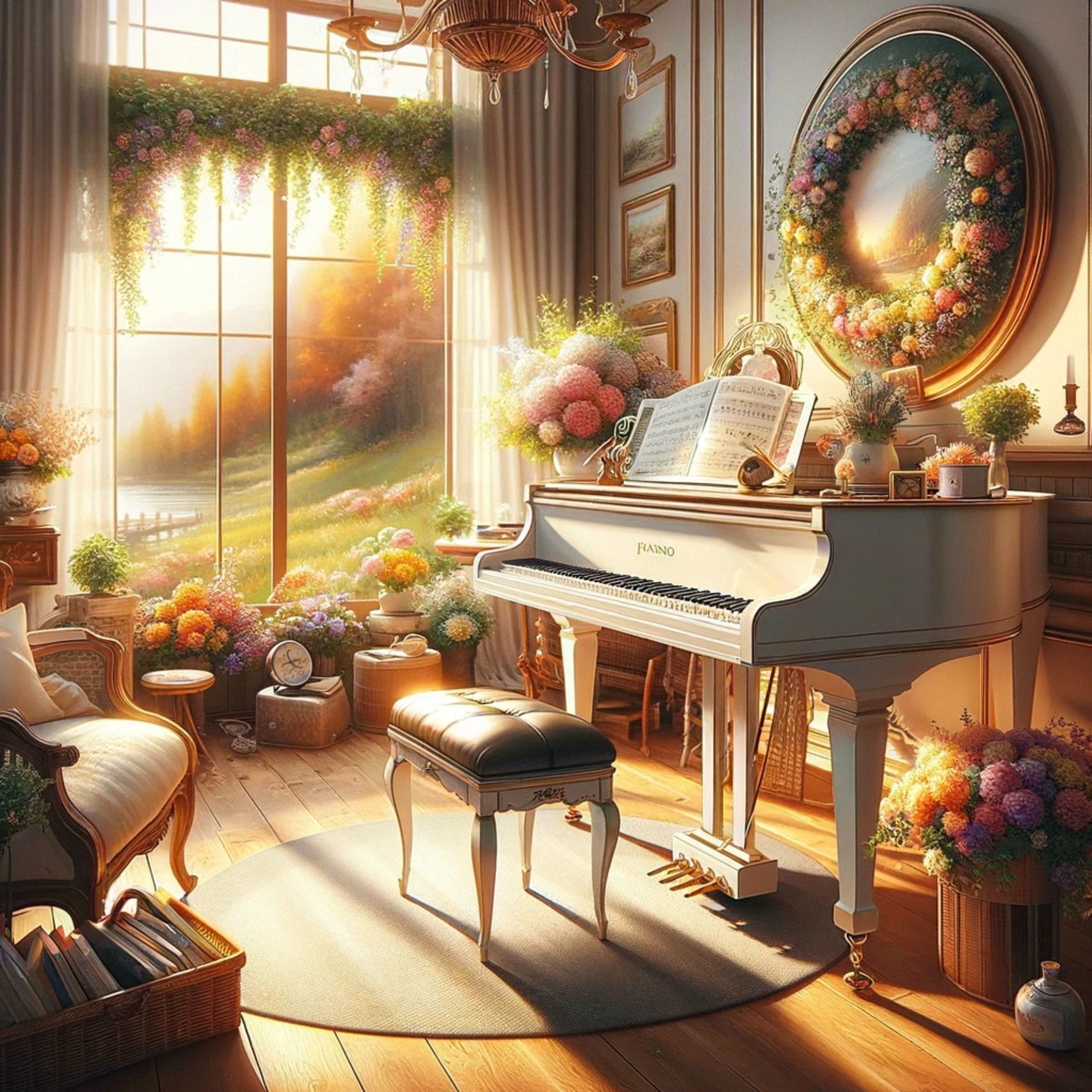 Album cover of Lovely Piano Sounds