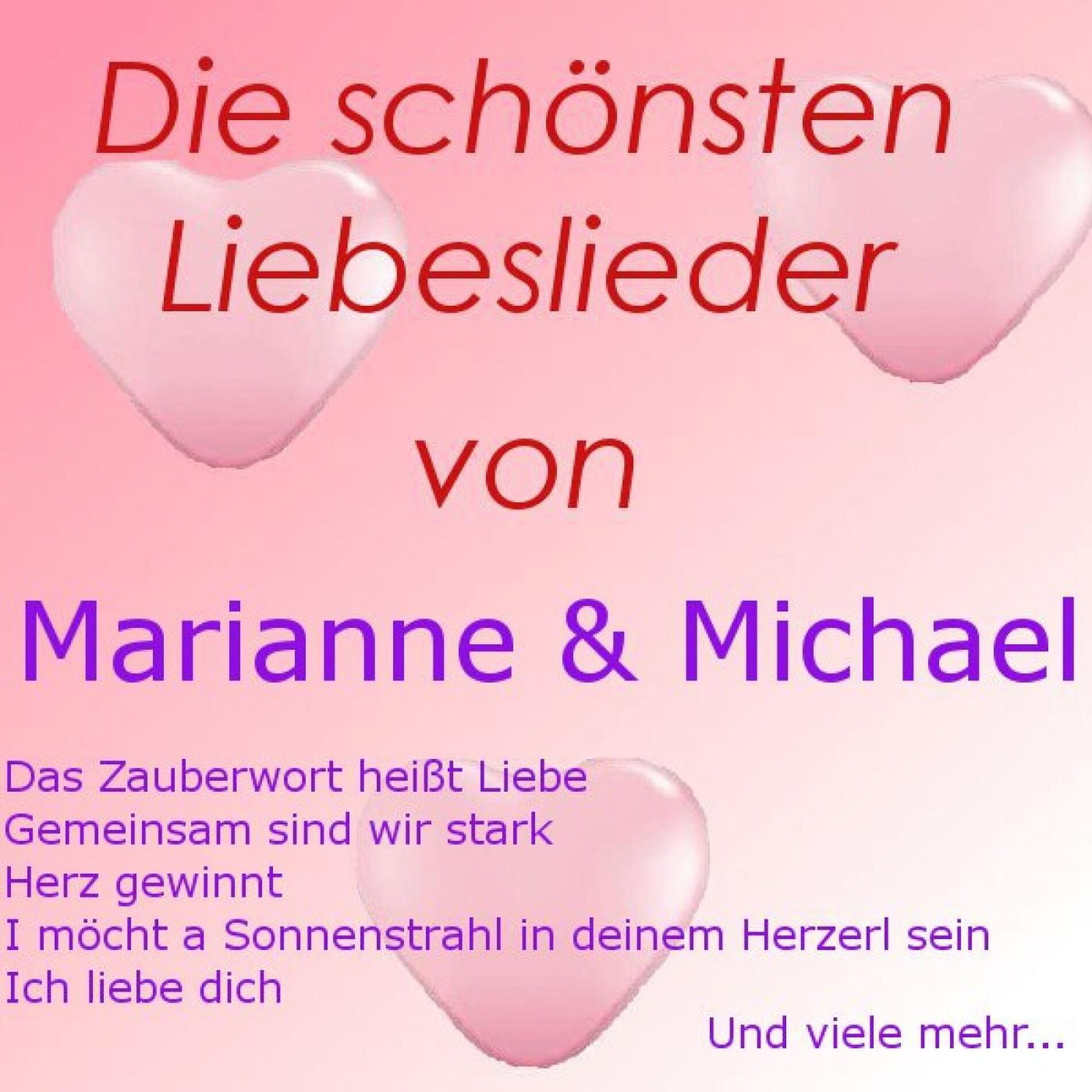 Album cover of Die schönsten Liebeslieder von Marianne & Michael