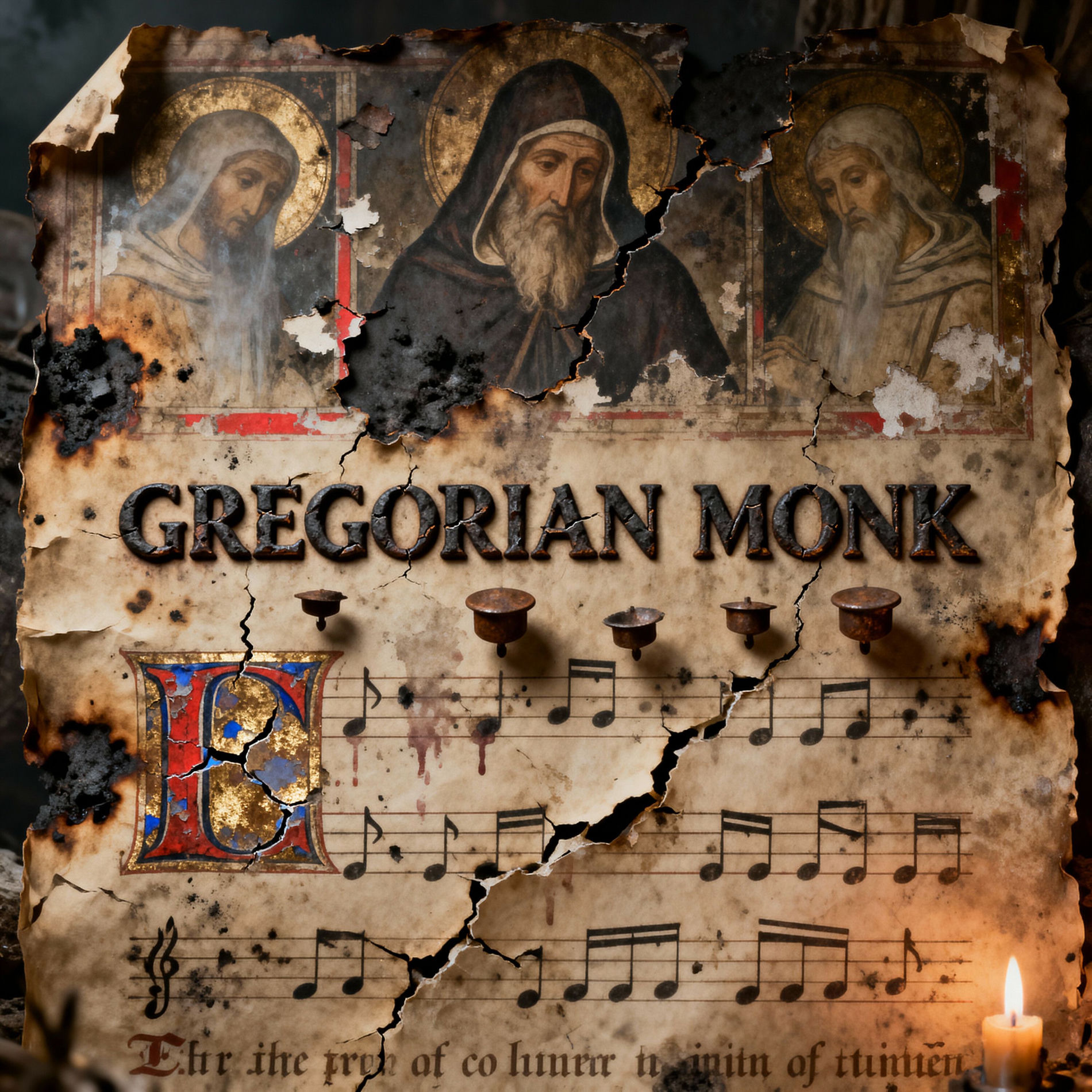 Album cover of The Gregorian Chants Collection by Benedictine Monks of the abbey