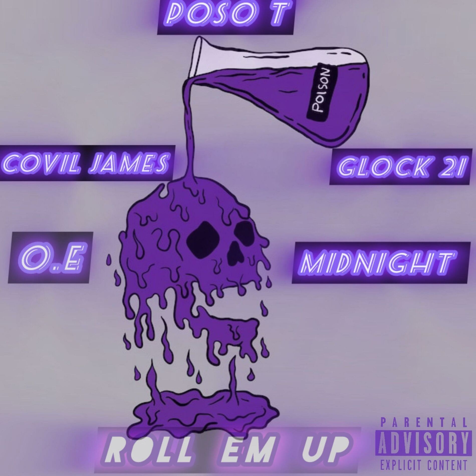 Album cover of Roll em up (feat. Covil James, Midnight, Glock 21 & OE)