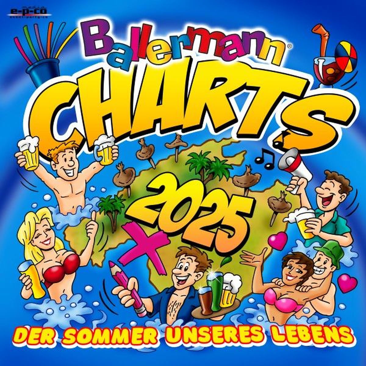 Album cover of Ballermann Charts Top 50 - Die Hits des Sommers 2025