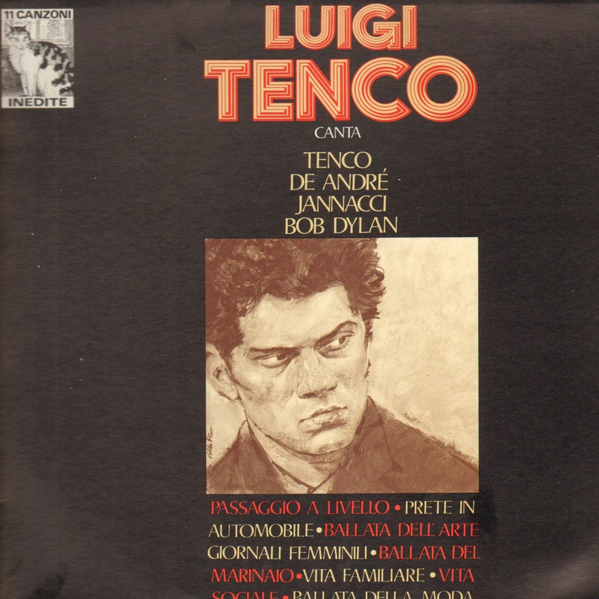 Album cover of Luigi Tenco canta De Andrè, Jannacci, Bob Dylan
