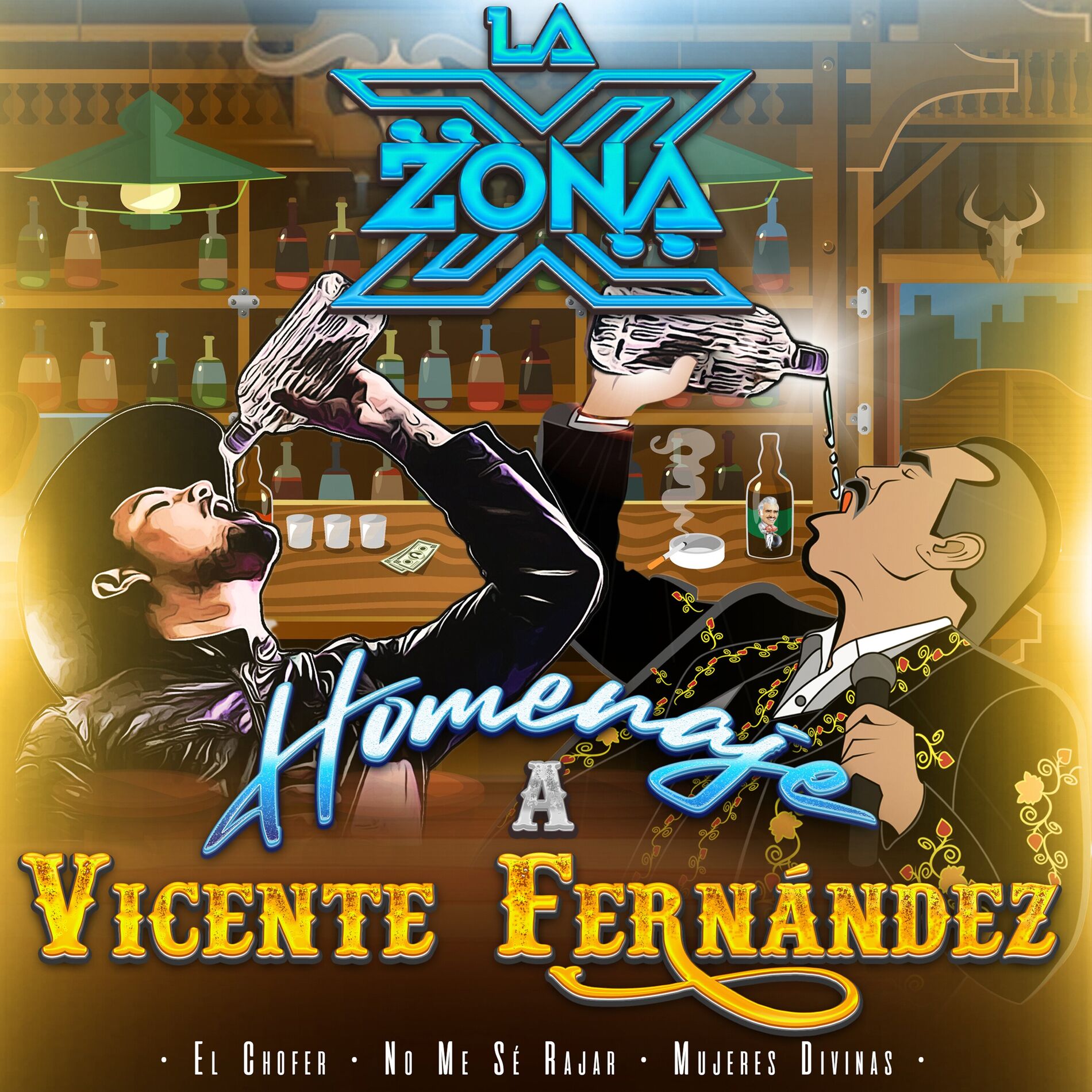 Album cover of Homenaje a Vicente Fernandez