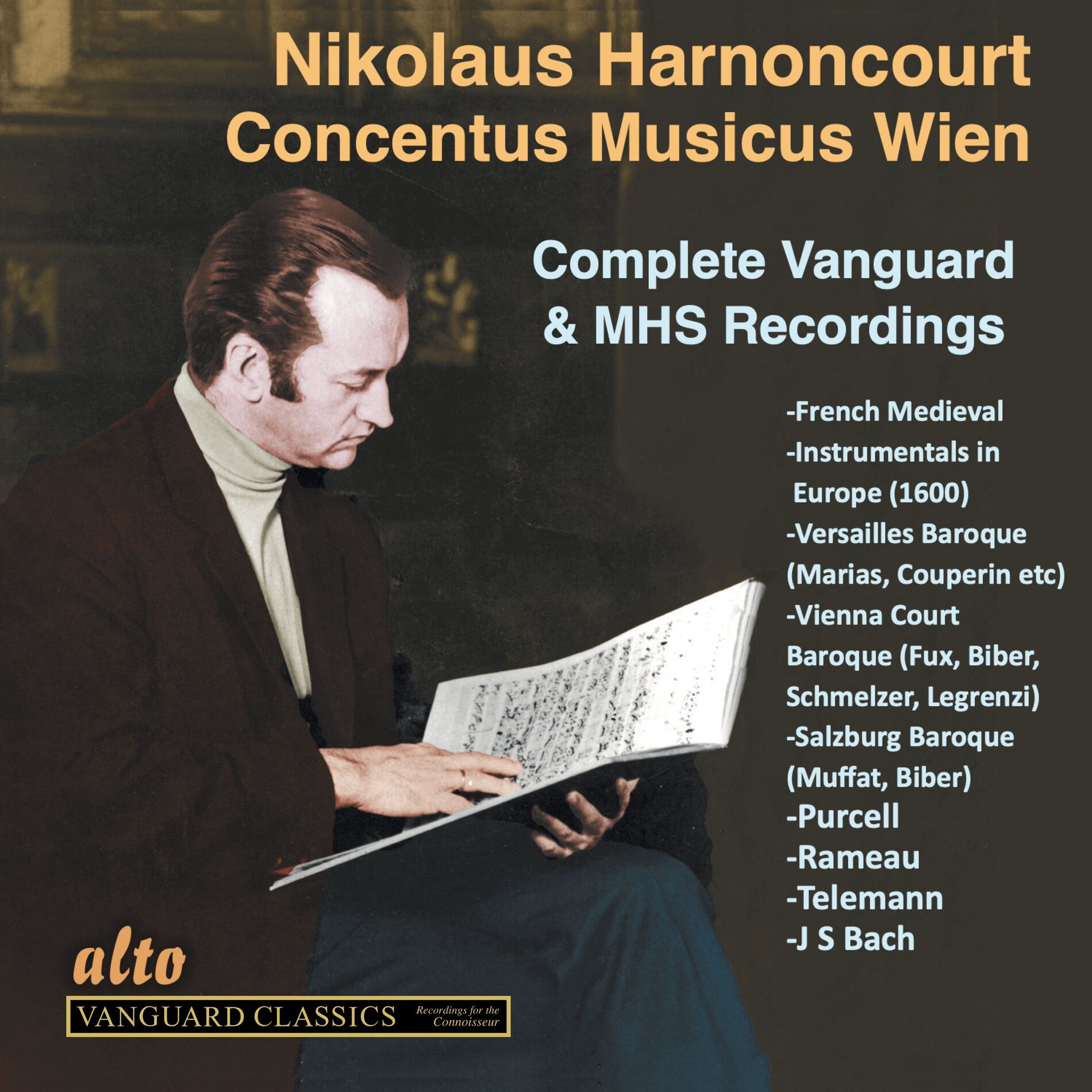 Album cover of Nikolaus Harnoncourt & Concentus Musicus Wien: Complete Vanguard and MHS Recordings