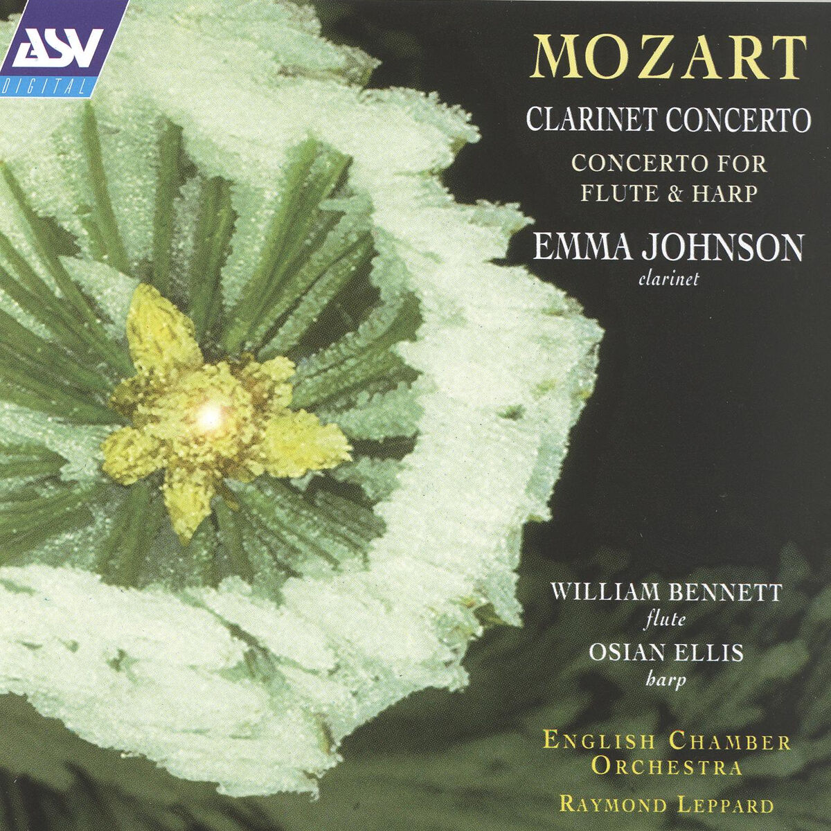 Album cover of Mozart: Clarinet Concerto; Concerto for Flute and Harp