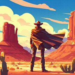 Cover of The Lofi Wild West (Cowboy Ballads)