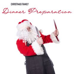 Cover of Christmas Family Dinner Preparation (Soft Instrumental Jazz with Sounds of Christmas Bells)