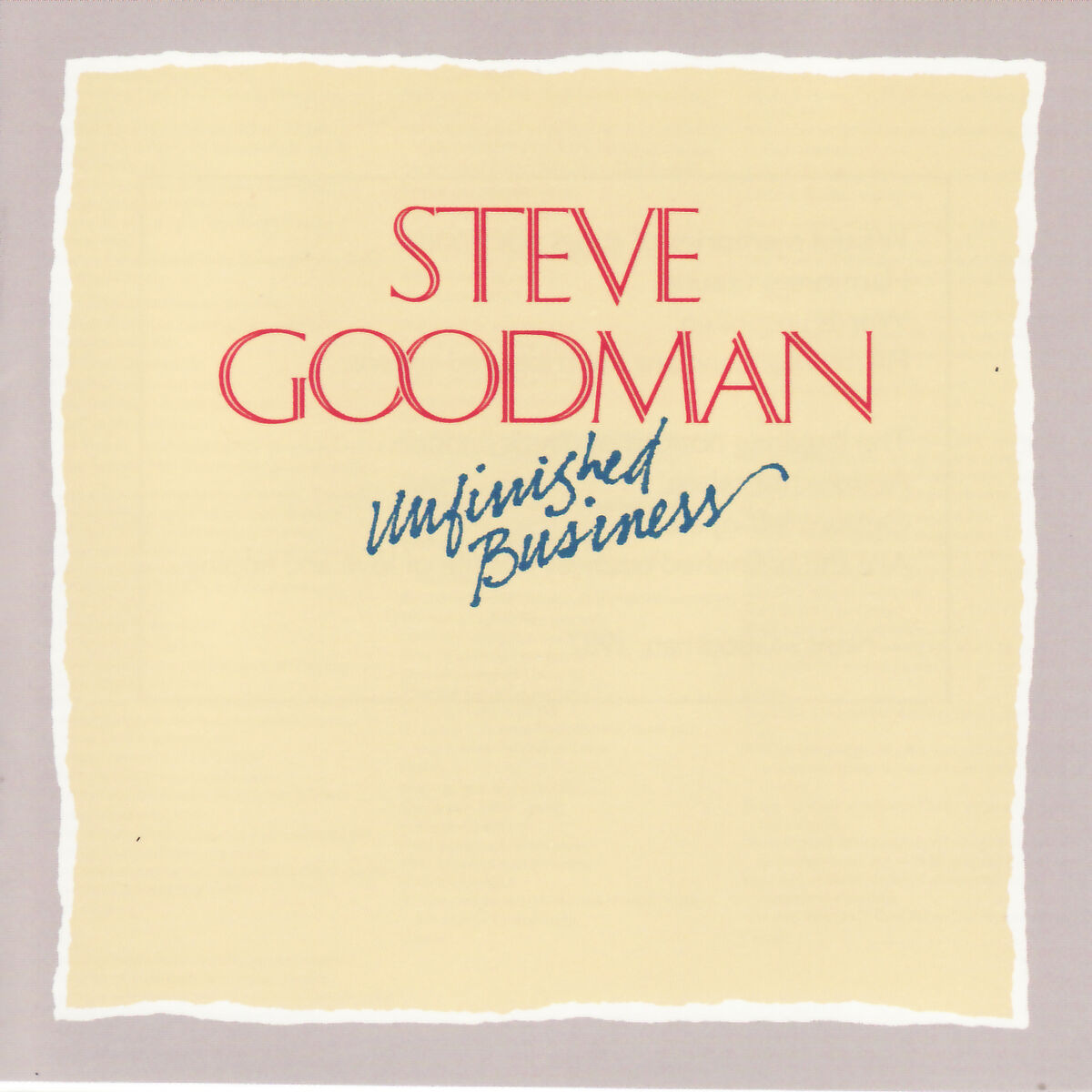 Album cover of Unfinished Business