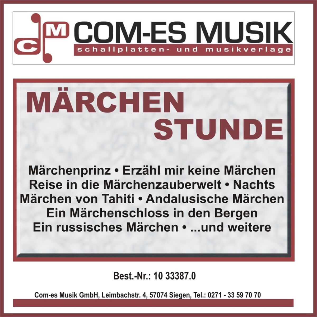 Album cover of Märchen Stunde