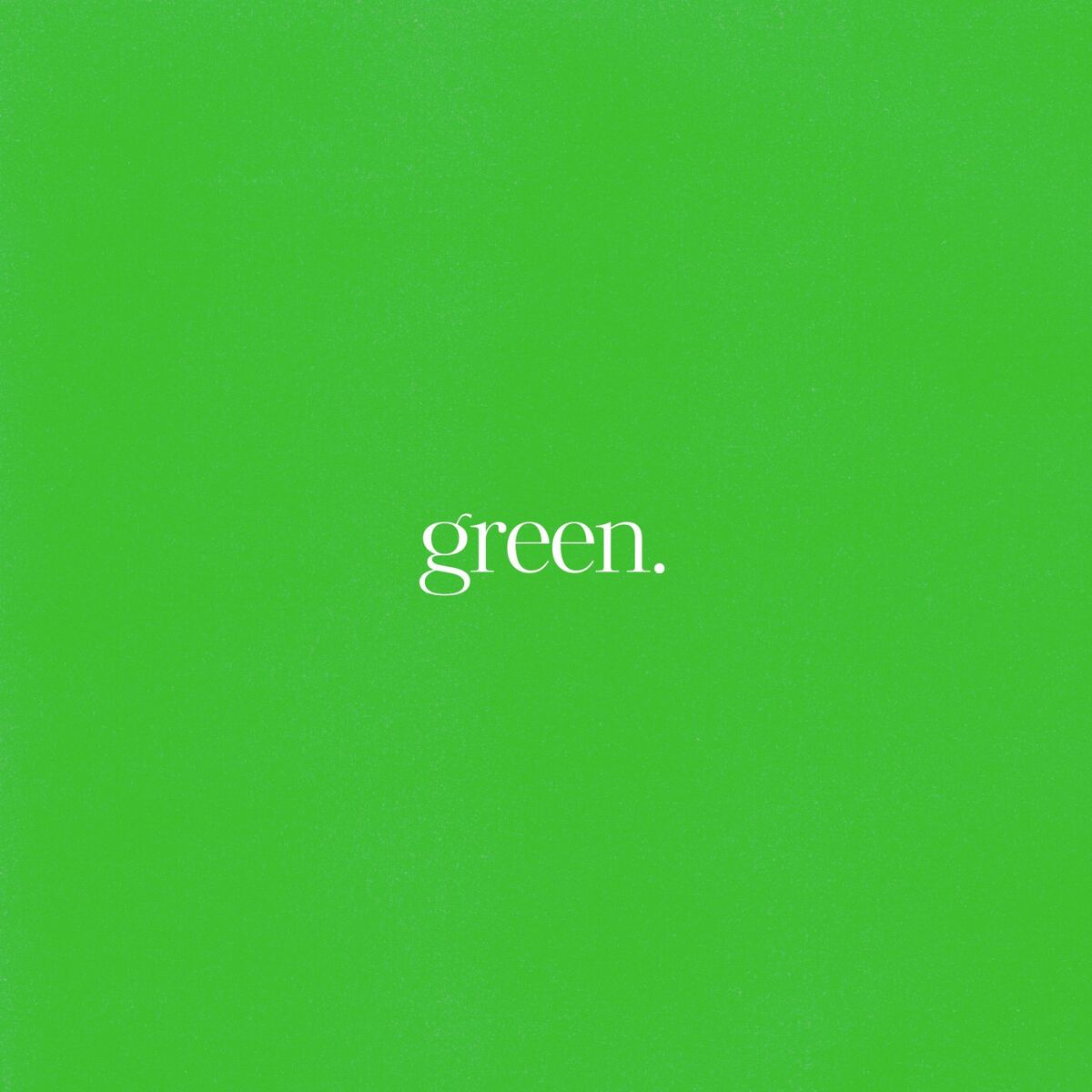Album cover of green.
