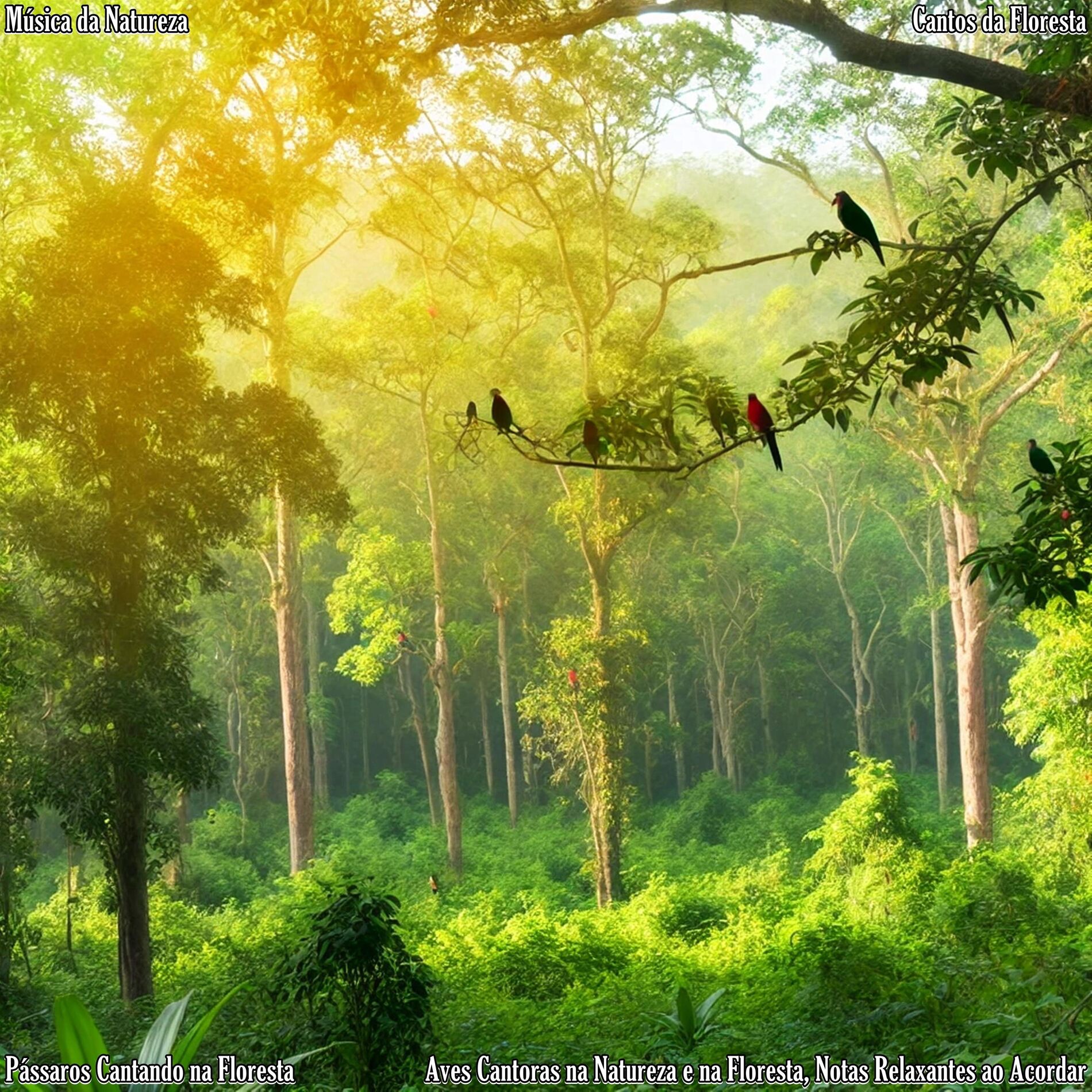 Album cover of Aves Cantoras na Natureza e na Floresta, Notas Relaxantes ao Acordar