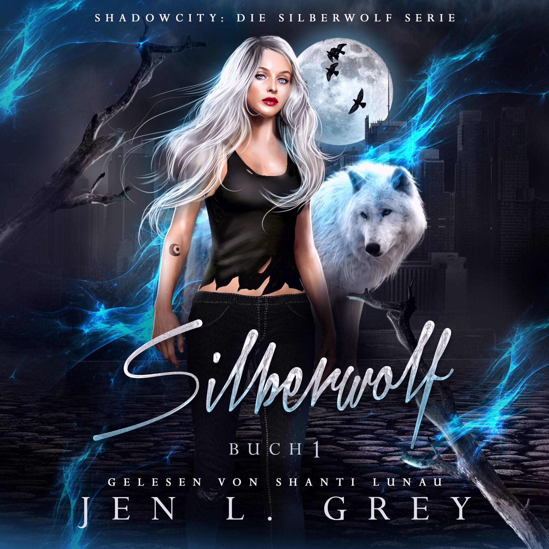 Album cover of Silberwolf - Fantasy Hörbuch