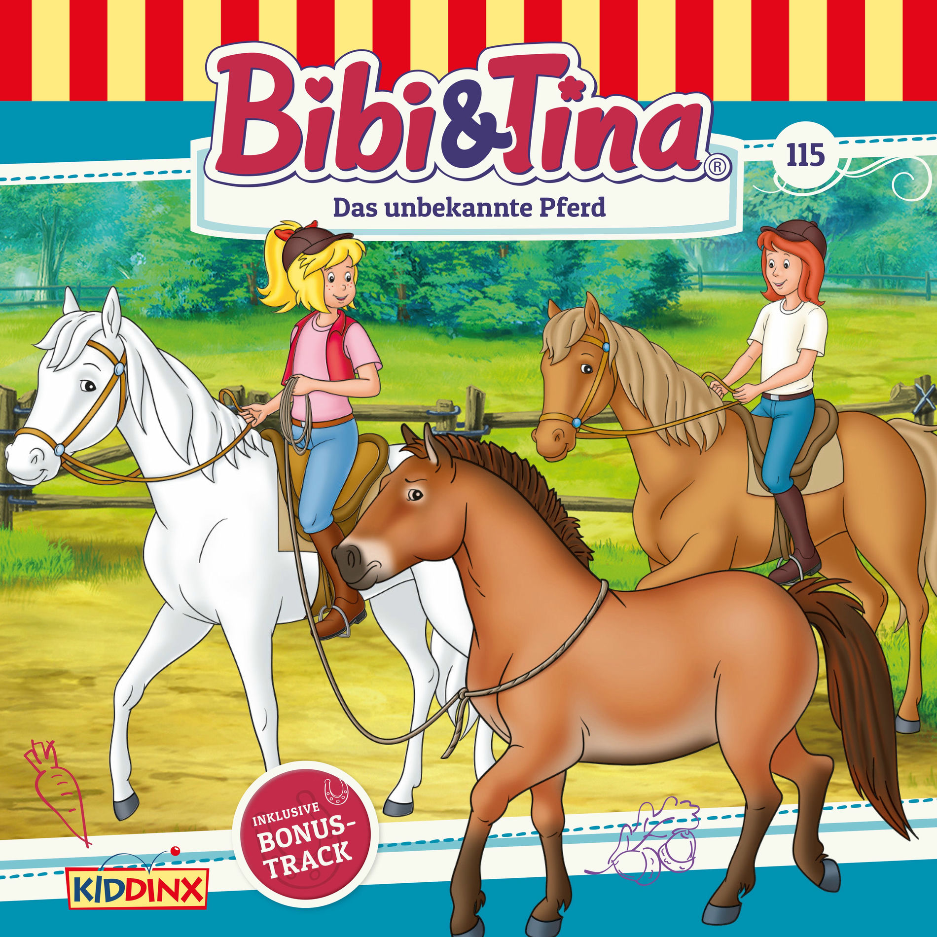 Album cover of Inhaltsangabe: Das unbekannte Pferd (Folge 115)